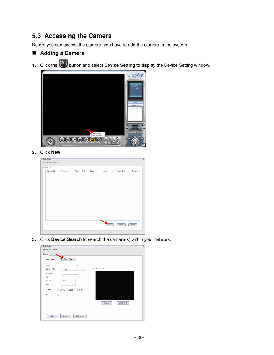 3 accessing the camera | Airlink101 AIC1620W User Manual | Page 49 / 76