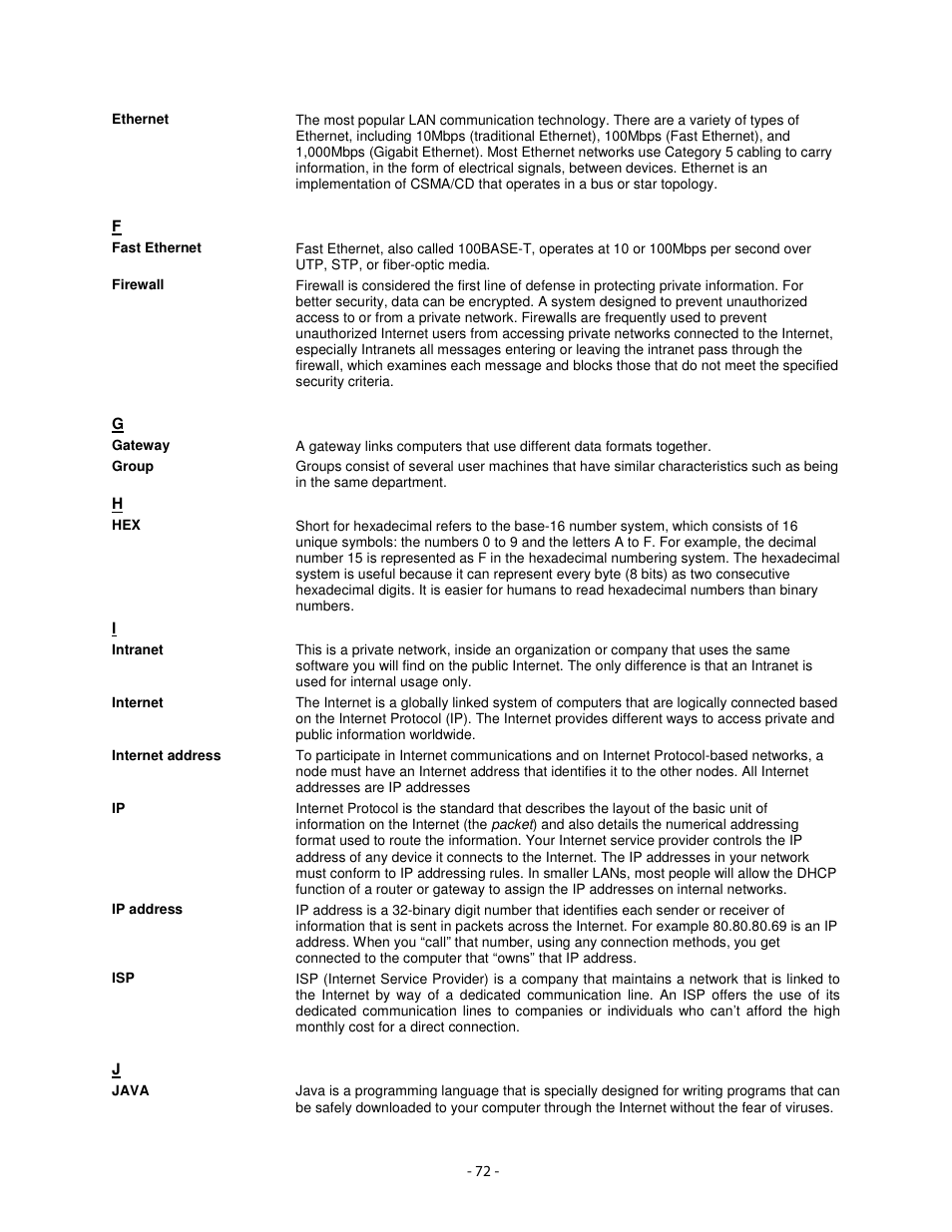 Airlink101 AIC1620W User Manual | Page 73 / 76