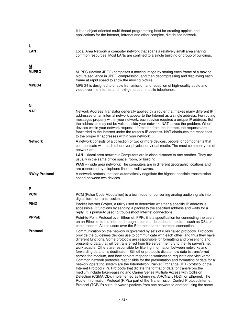 Airlink101 AIC1620W User Manual | Page 74 / 76