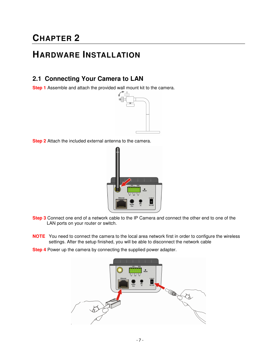Hapter, Ardware, Nstallation | Airlink101 AIC1620W User Manual | Page 8 / 76