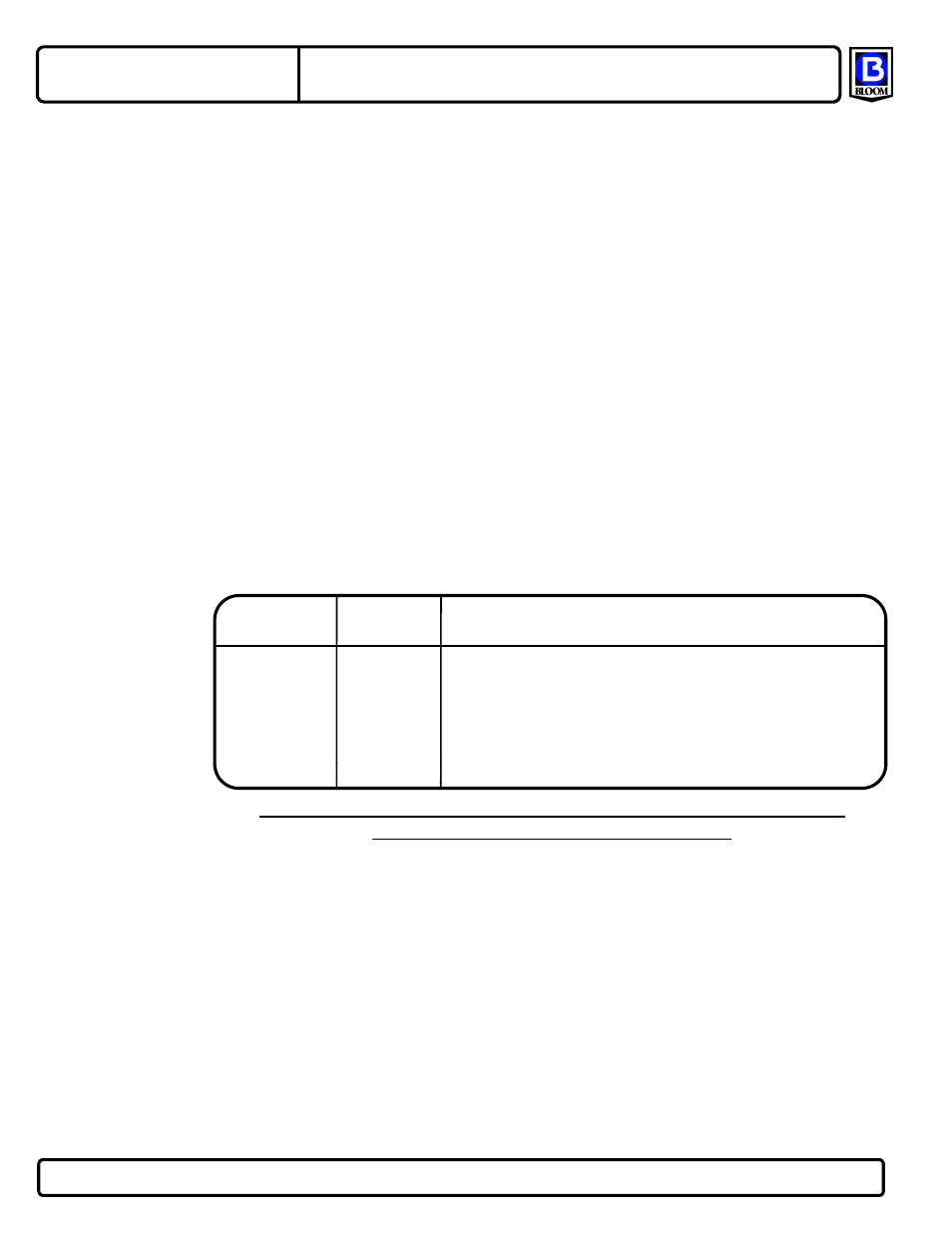 Drum capacity (feet) | Bloom Manufacturing 1200HC Series User Manual | Page 7 / 8