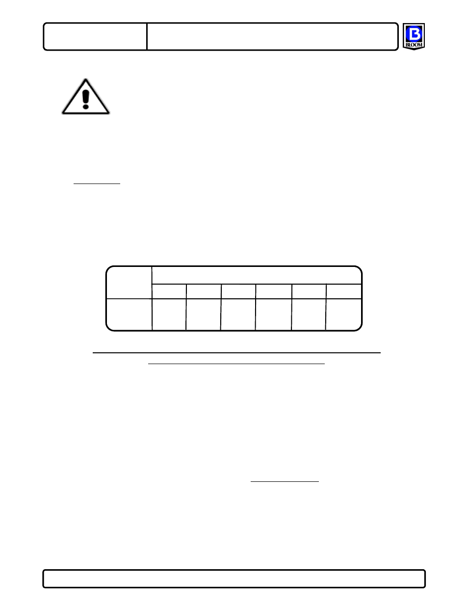 Drum capacity | Bloom Manufacturing 4200KC Series User Manual | Page 7 / 8