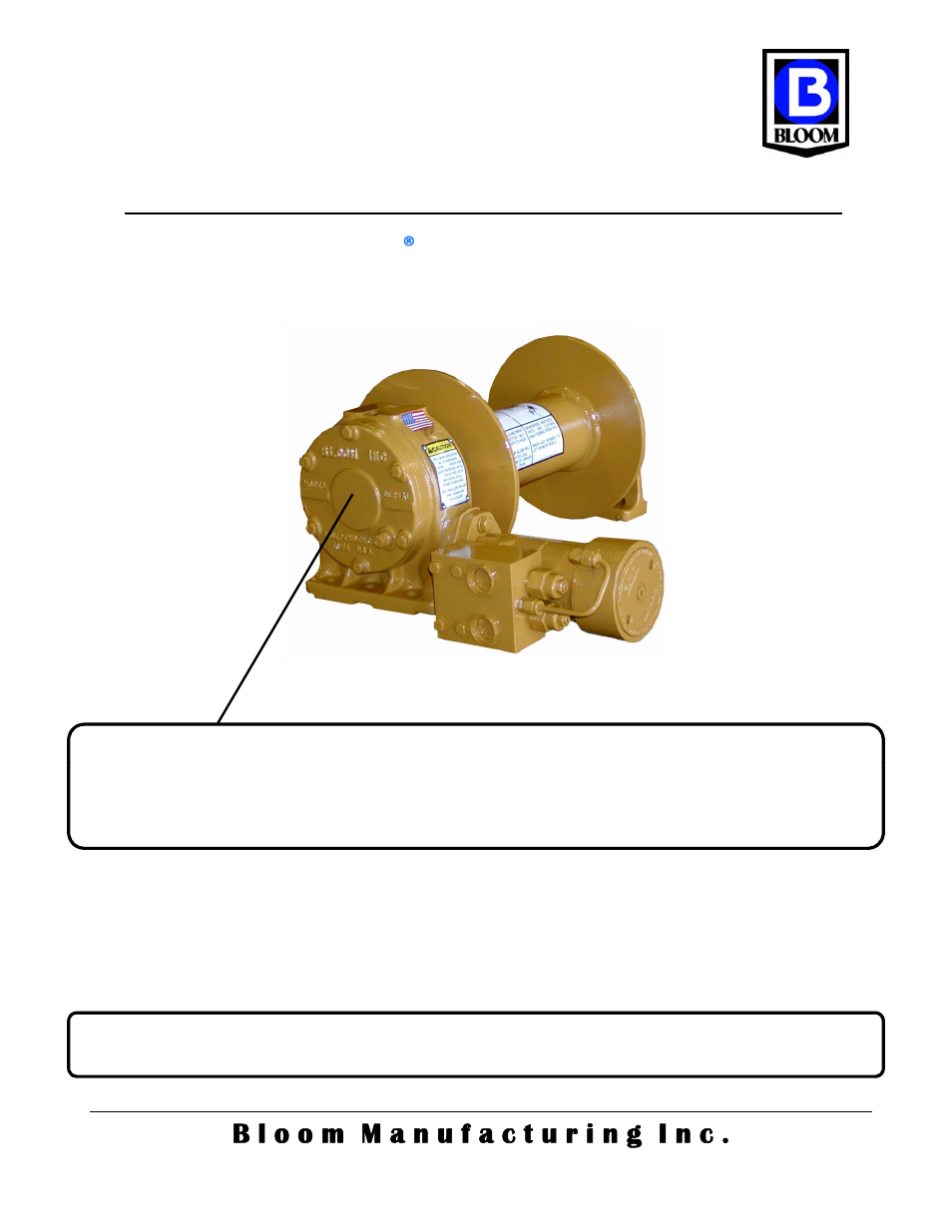 Bloom Manufacturing LS12H Series User Manual | 8 pages