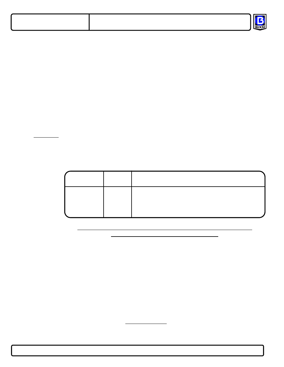 Drum capacity (feet) | Bloom Manufacturing LS12H Series User Manual | Page 7 / 8