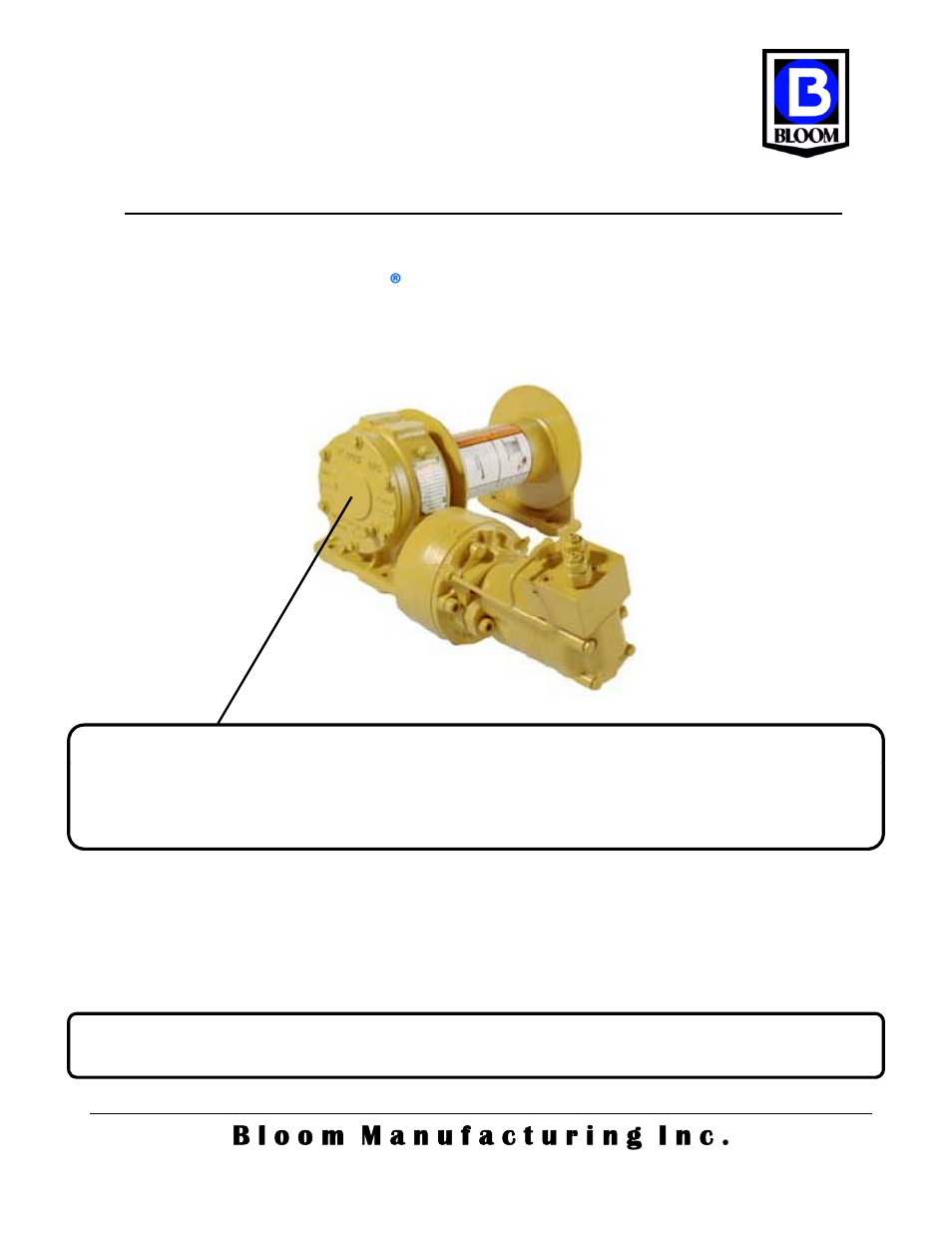 Bloom Manufacturing LS16K Series User Manual | 8 pages