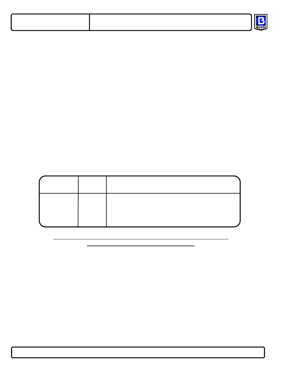 Drum capacity (feet) | Bloom Manufacturing LS12W Series User Manual | Page 7 / 8