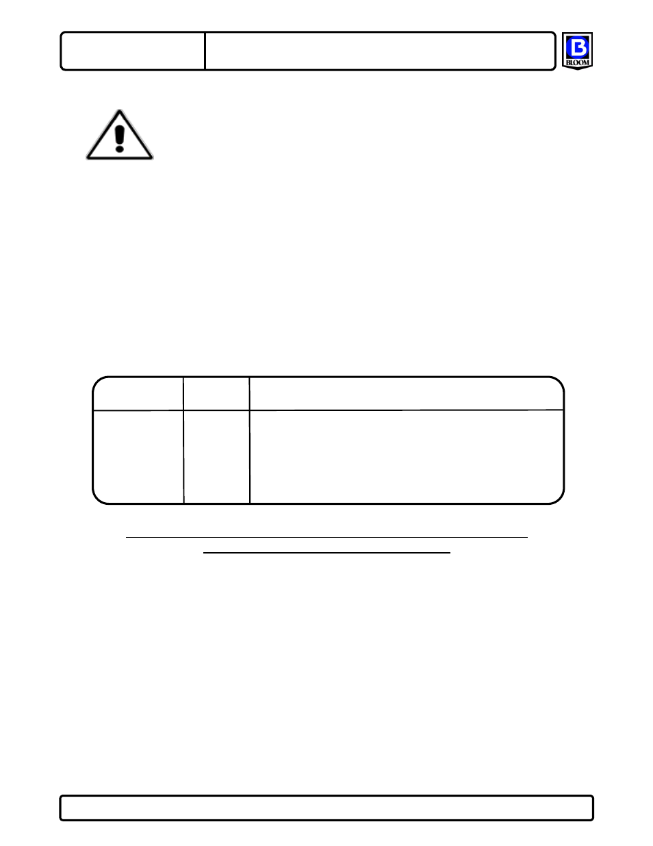 Drum capacity (feet) | Bloom Manufacturing LS23K Series User Manual | Page 7 / 8