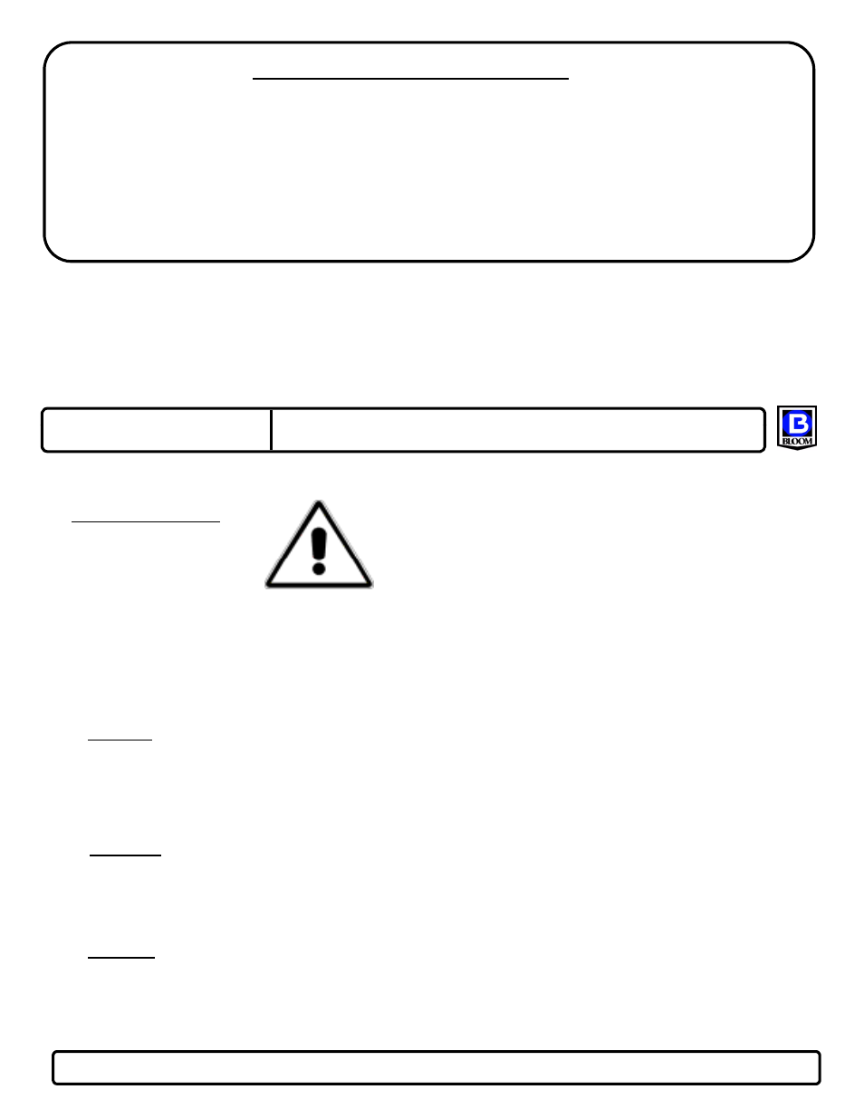 Bloom Manufacturing 2000 Series User Manual | Page 2 / 6