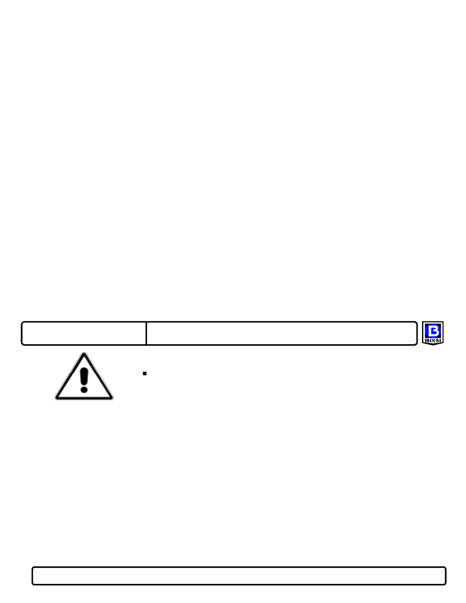 Caution | Bloom Manufacturing 2200 Series User Manual | Page 4 / 6