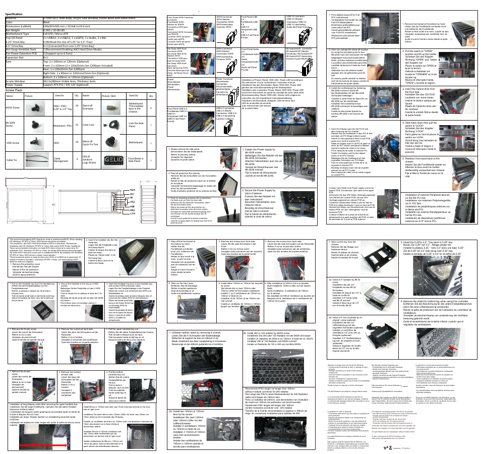 GELID DarkForce User Manual | 1 page