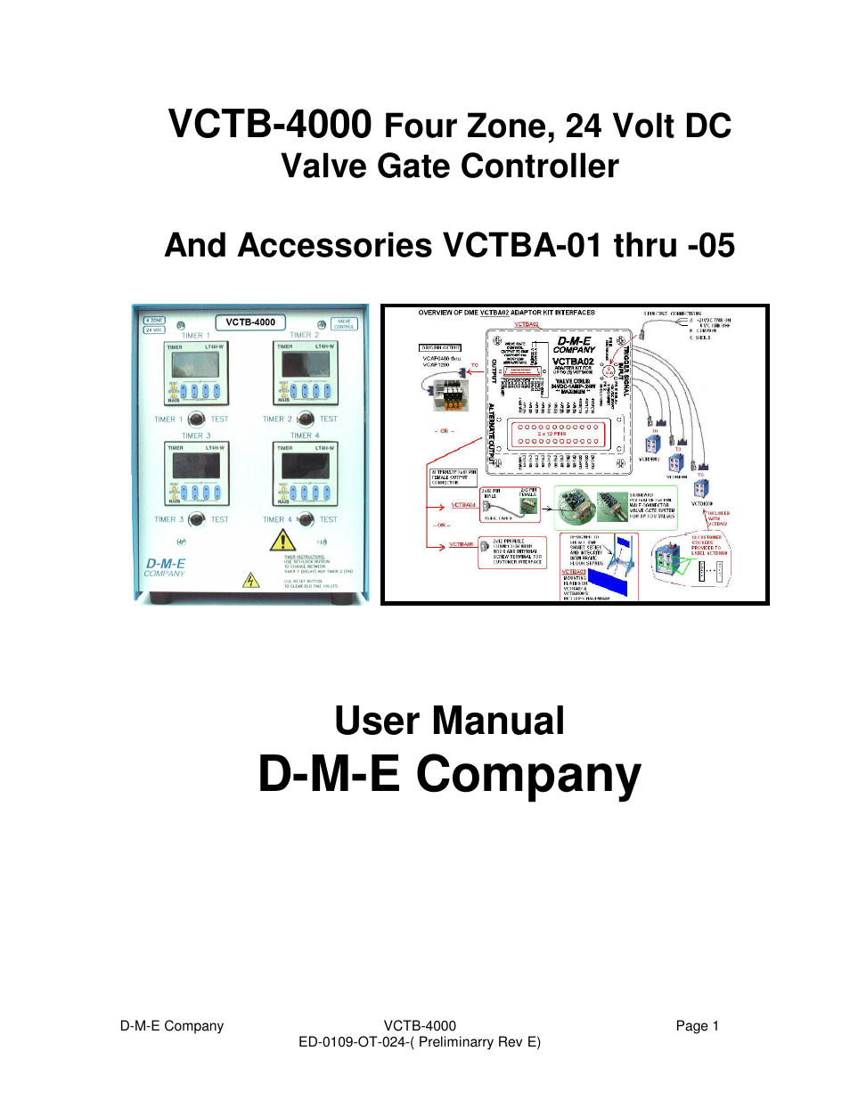 DME VCTB-4000 User Manual | 15 pages