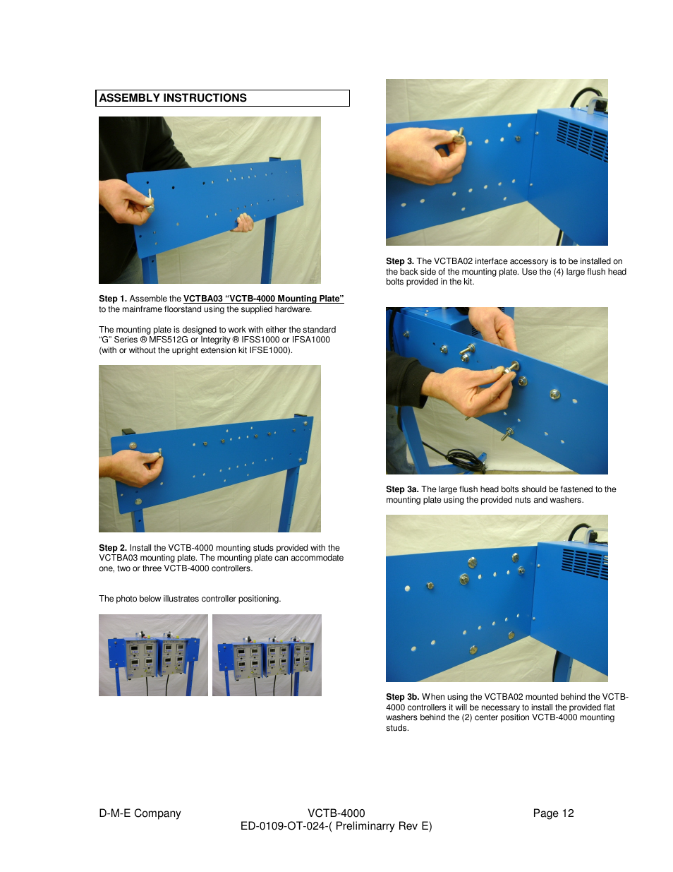 DME VCTB-4000 User Manual | Page 12 / 15