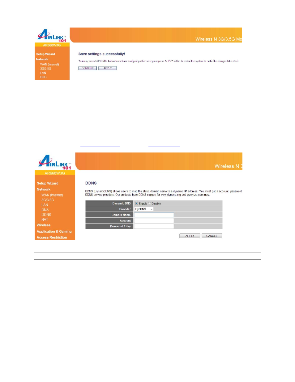 5 ddns | Airlink101 AR660W3G User Manual | Page 33 / 76