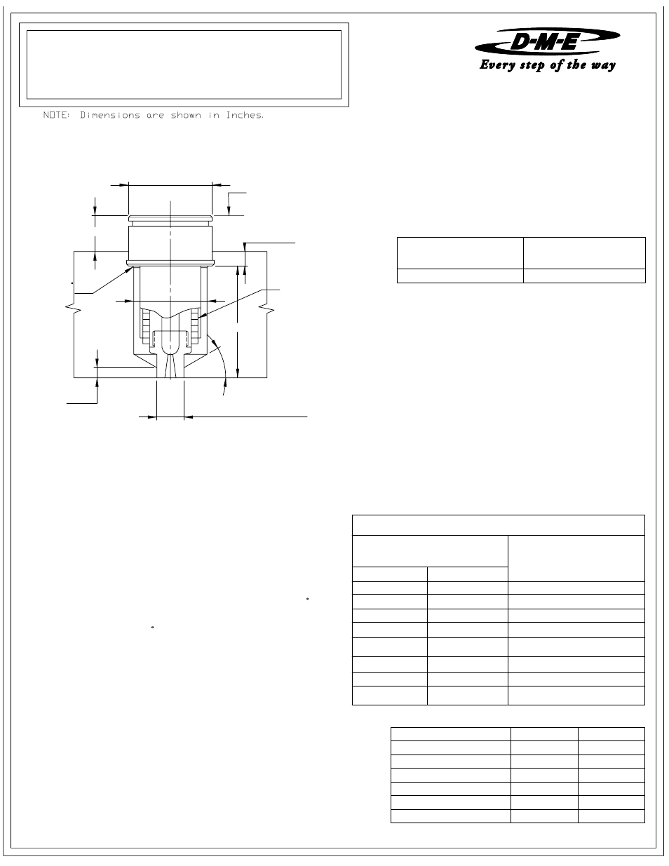 DME 375 Series Ring Gate Nozzle User Manual | 2 pages