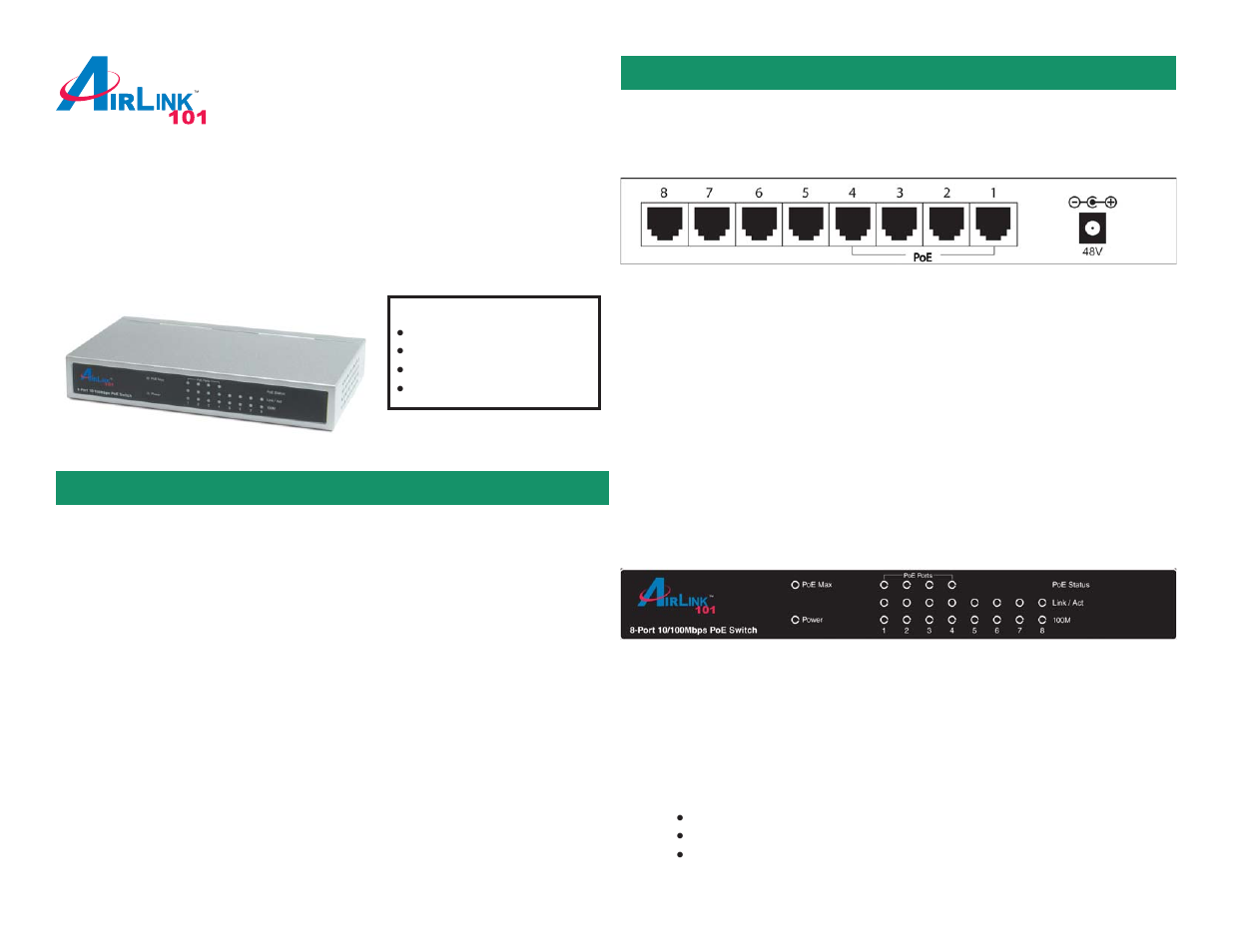 Airlink101 ASW308P User Manual | 2 pages