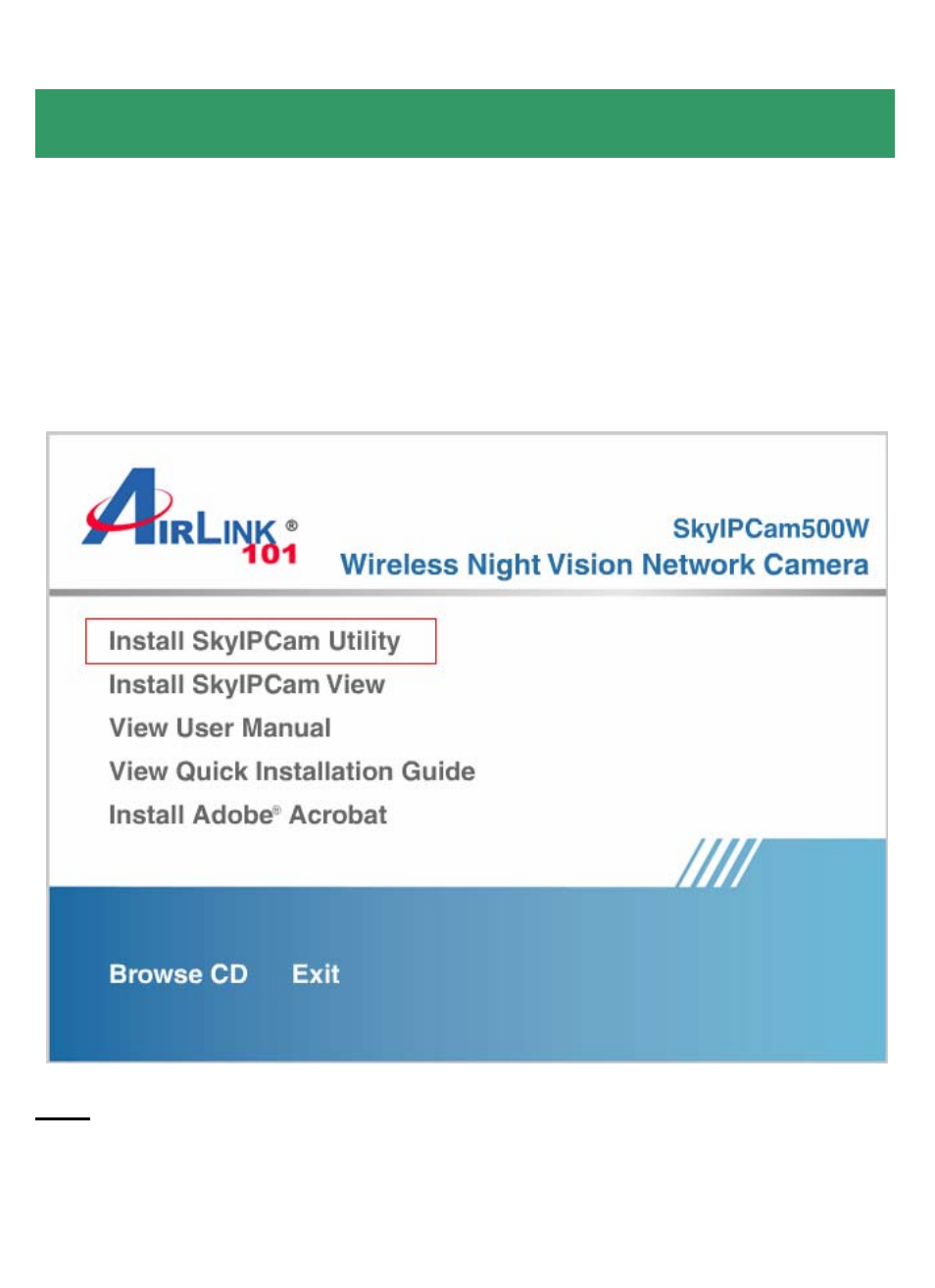 Installing the skyipcam utility | Airlink101 AICN500W User Manual | Page 3 / 15