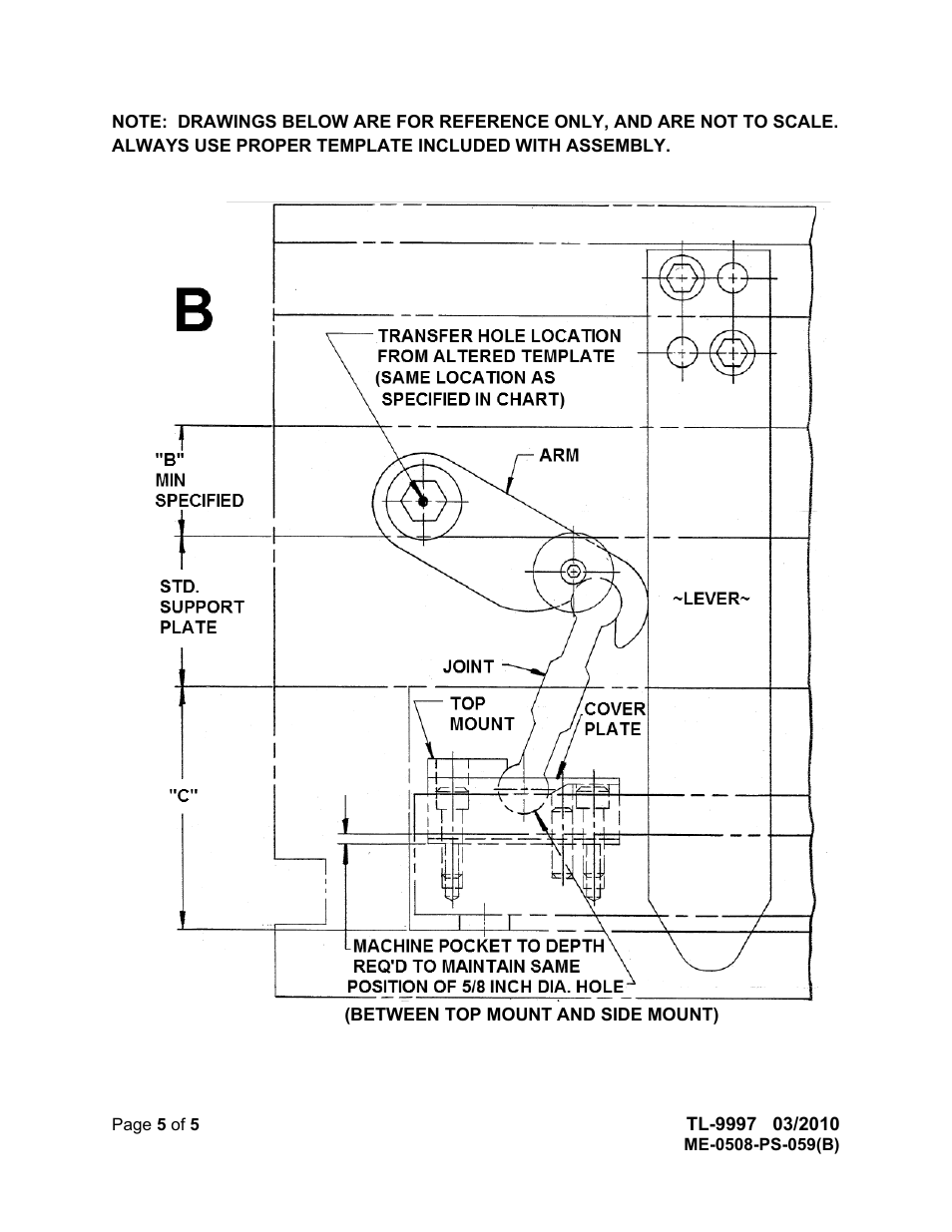 DME Toggle-Lok (Positive early ejector return) User Manual | Page 5 / 5