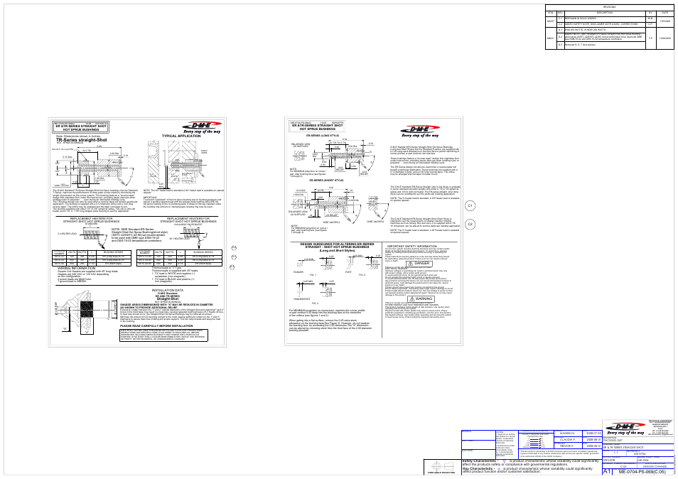 DME TR-Series Straight Shot Hot User Manual | 2 pages
