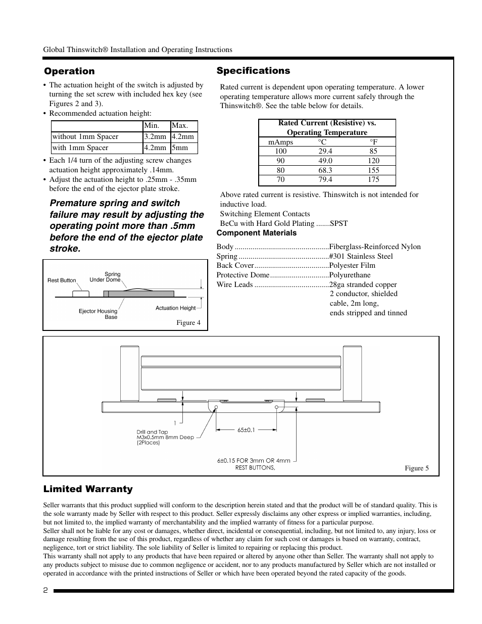DME Global Thinswitch User Manual | Page 2 / 2