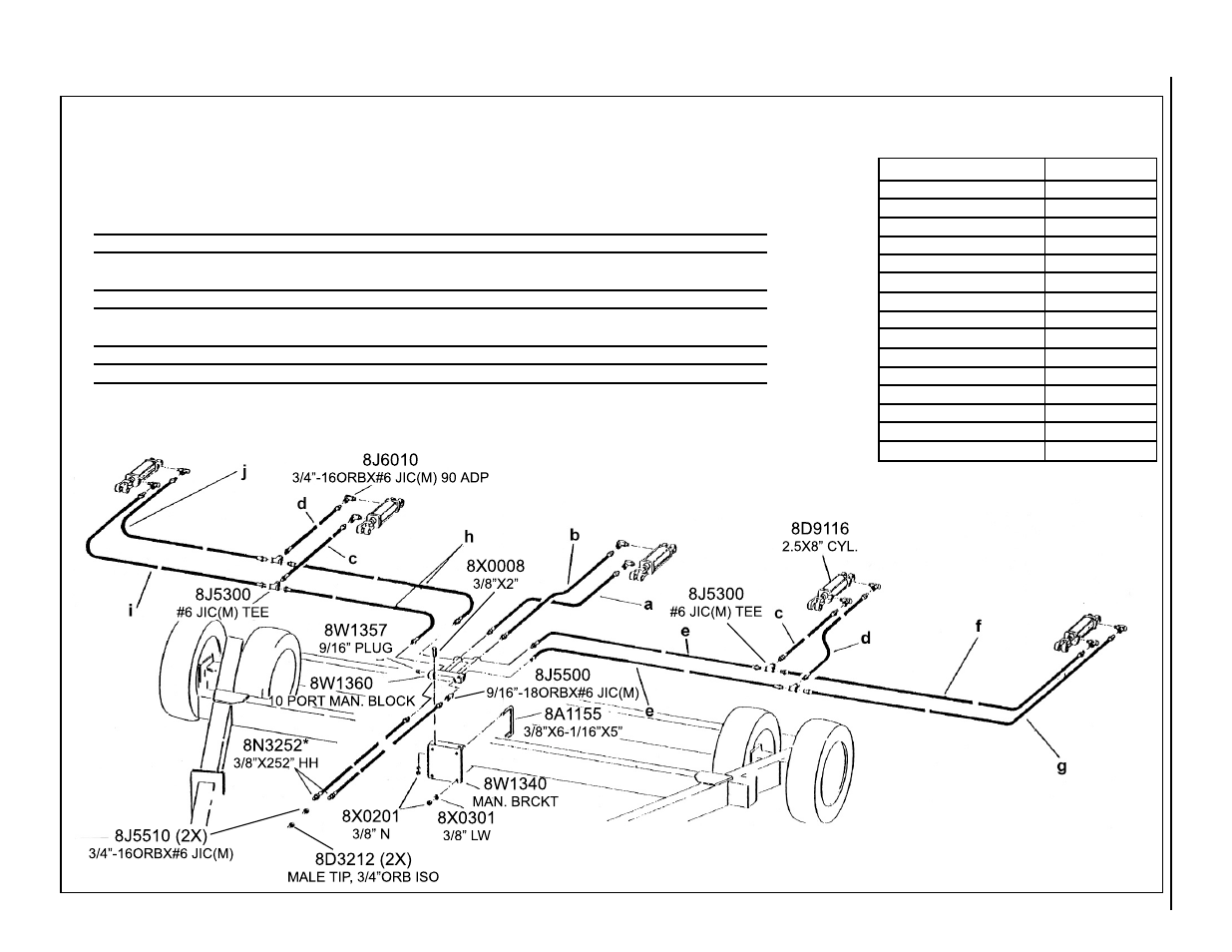 47'-70' hydraulic system, Superweeder hydraulic system (47’-70’) | Summers 3-Rank Superweeder User Manual | Page 39 / 85