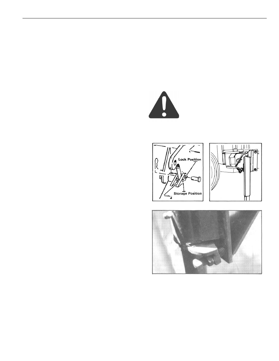 Operation, Transport to field position, Field to transport position | Culti-harrow adjustments, Lift arm adjustment, Section 7, Operation – all machines | Summers 3-Rank Superweeder User Manual | Page 47 / 85