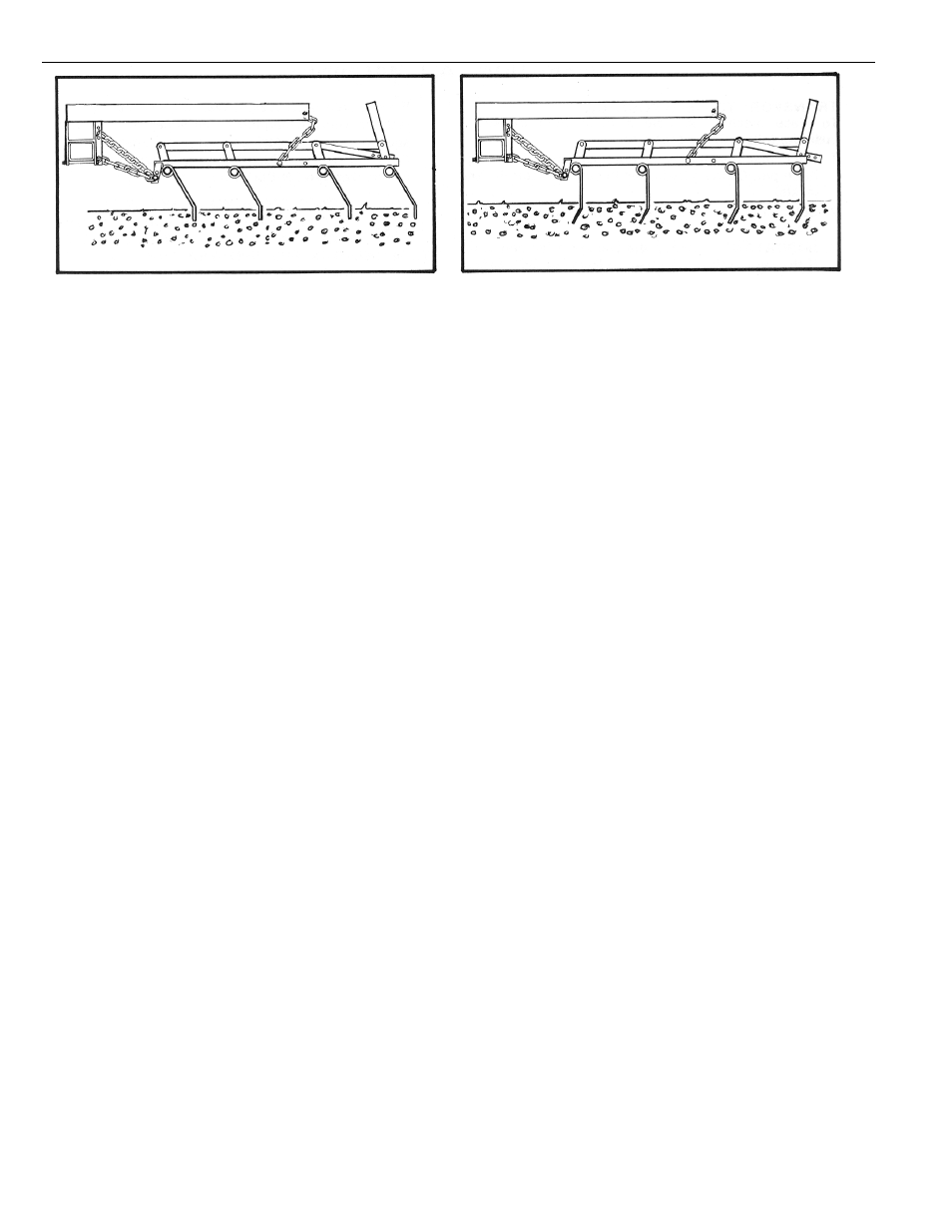 Harrow section adjustment, Superharrow adjustments, Section adjustment | Superweeder adjustments, Lift arm adjustment, Depth adjustment | Summers 3-Rank Superweeder User Manual | Page 48 / 85