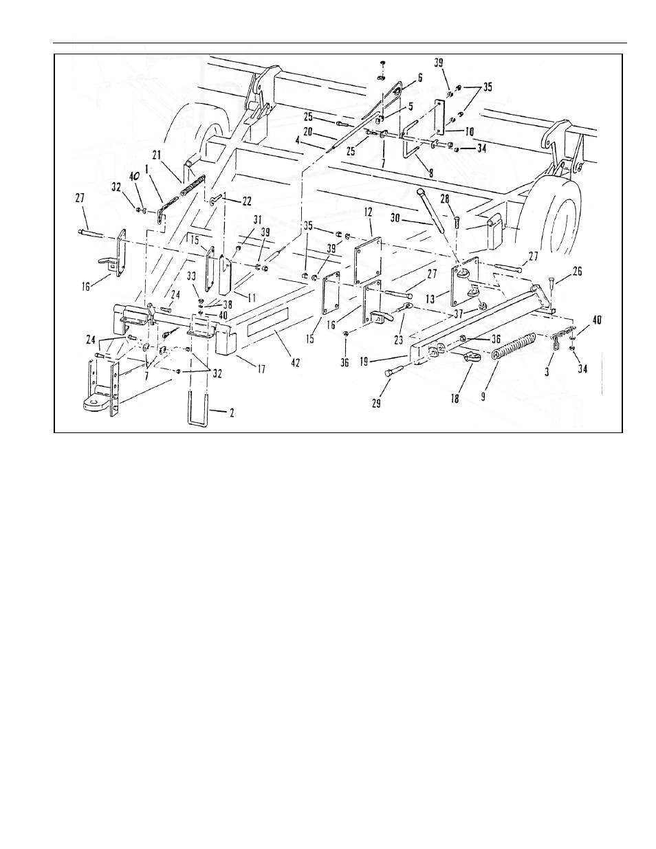 16' cable auto-fold, Auto-fold assembly - 16 ft -3, 16’ hitch — auto-fold | Summers 3-Rank Superweeder User Manual | Page 53 / 85