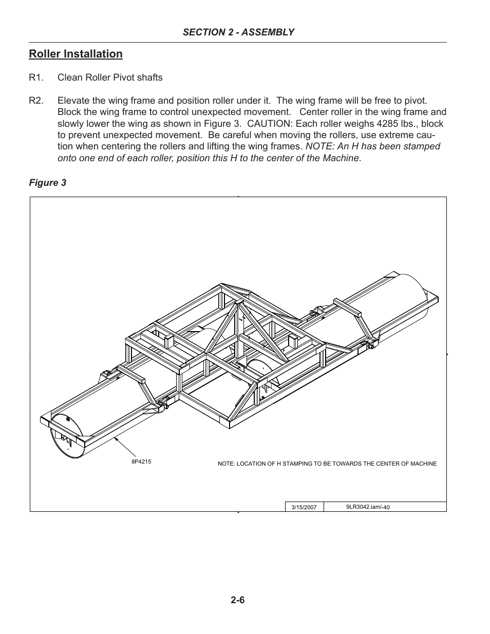Roller installation | Summers 30' Superroller User Manual | Page 16 / 46