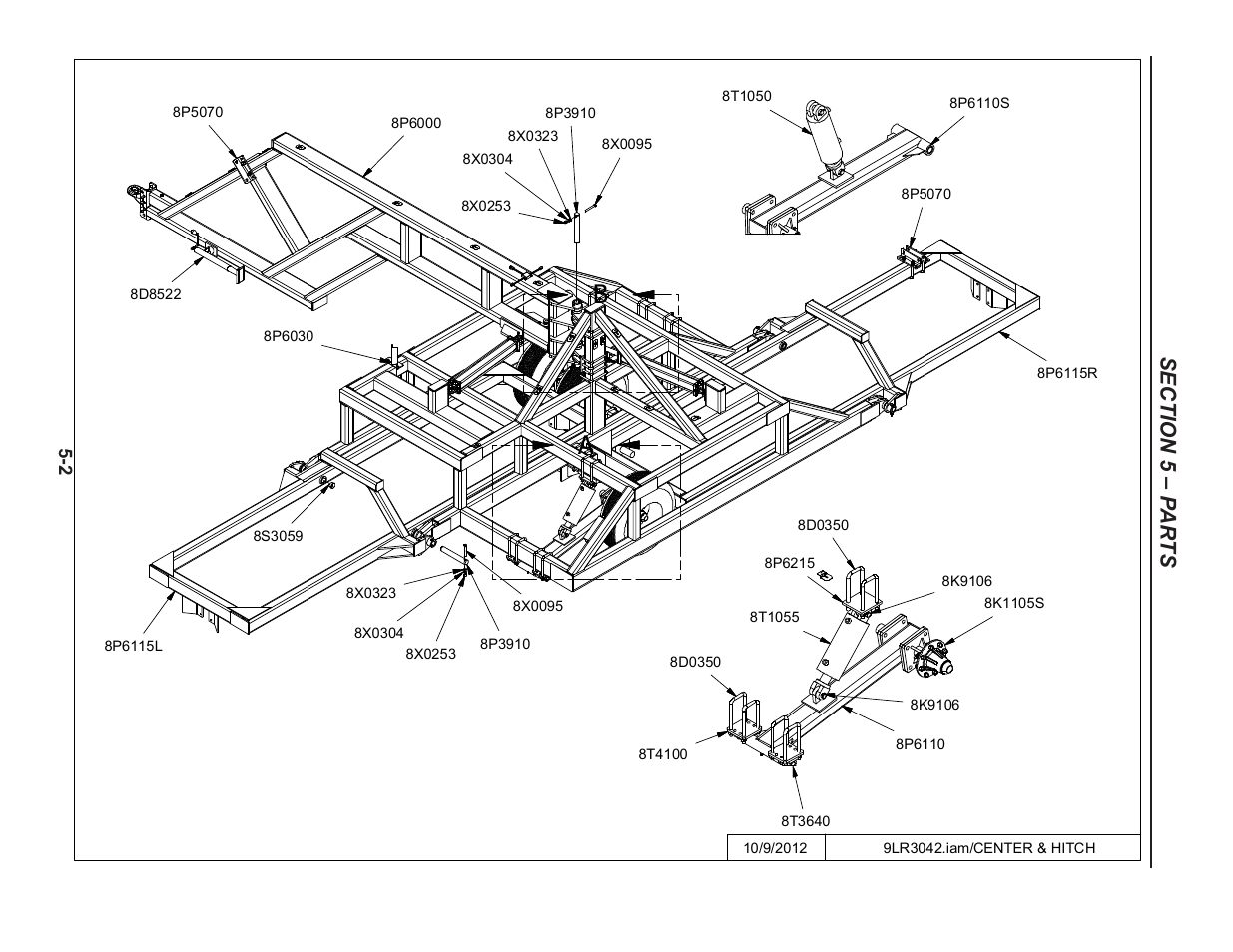 Center & hitch, Hitch & center -2 | Summers 30' Superroller User Manual | Page 36 / 46