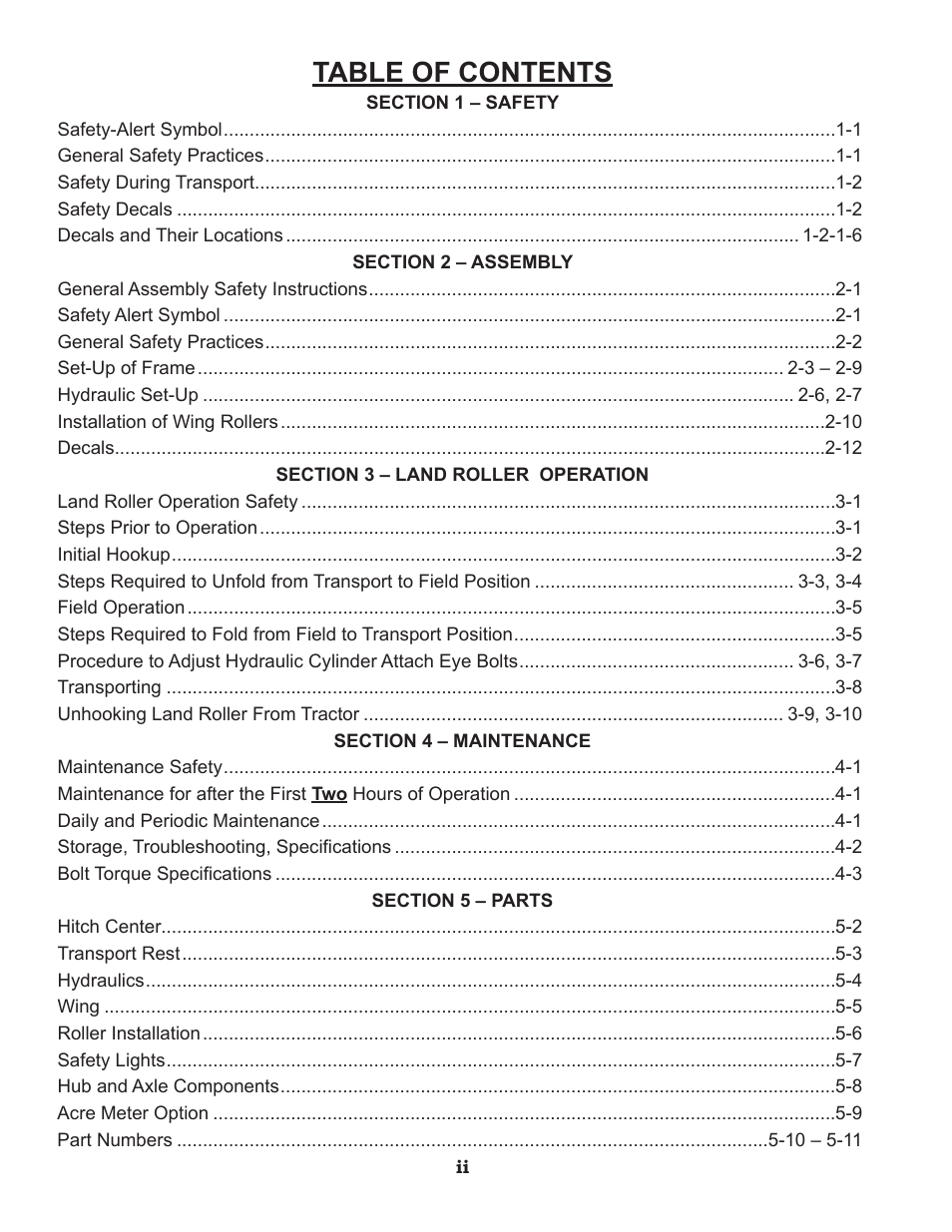 Summers 50' Superroller User Manual | Page 4 / 52