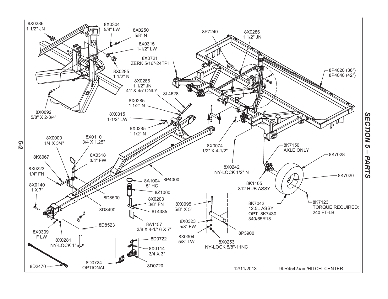 Hitch & center, Hitch center -2 | Summers 50' Superroller User Manual | Page 40 / 52
