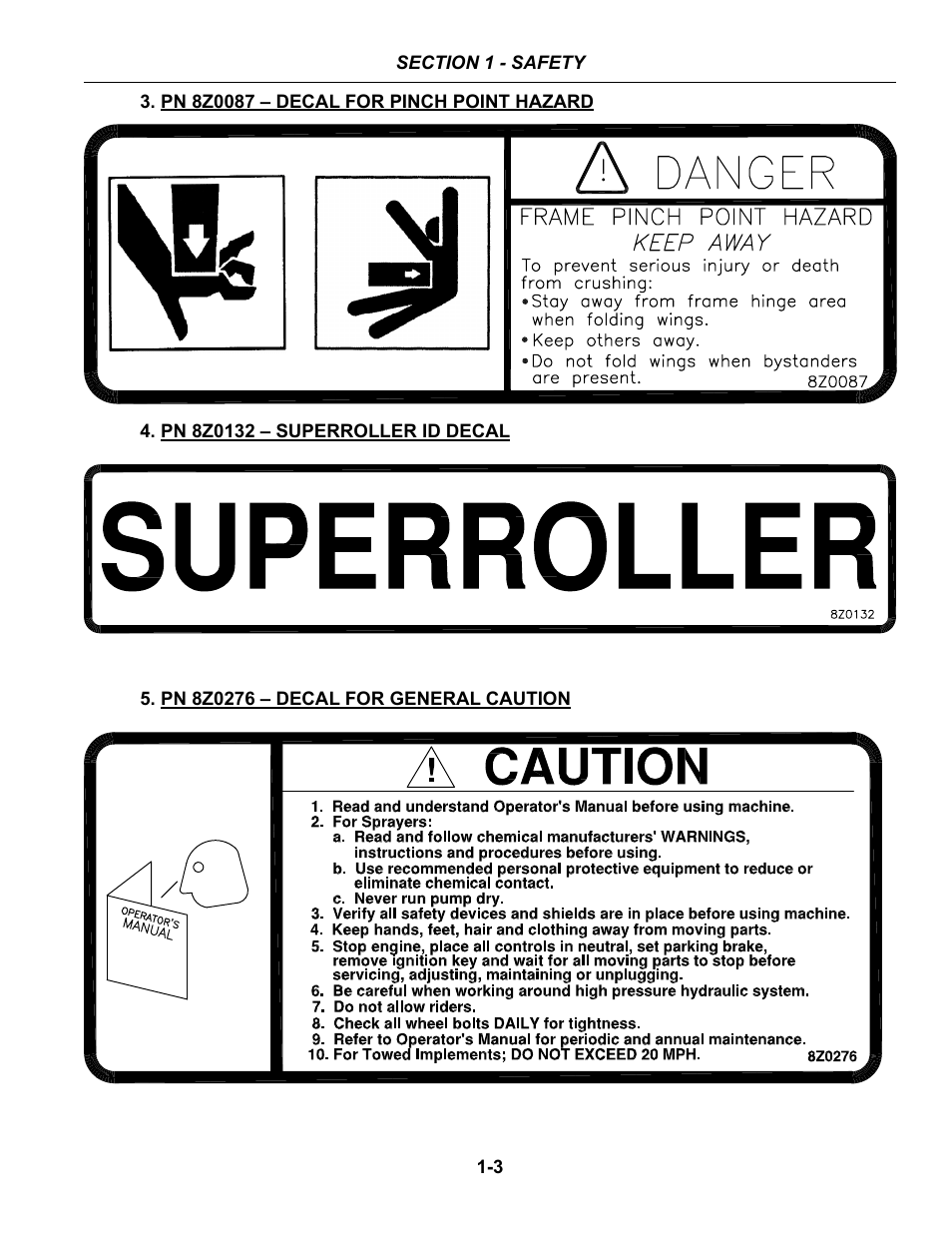 Summers 53' Trail-Type Superroller User Manual | Page 7 / 50