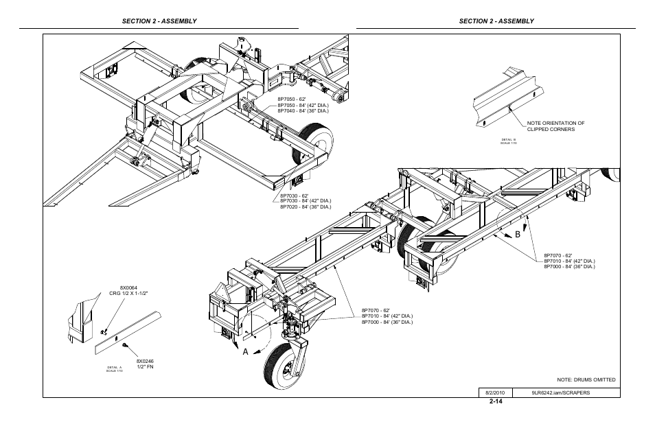 Hydraulic set-up -14 - 2-15 | Summers 84' Superroller User Manual | Page 24 / 52