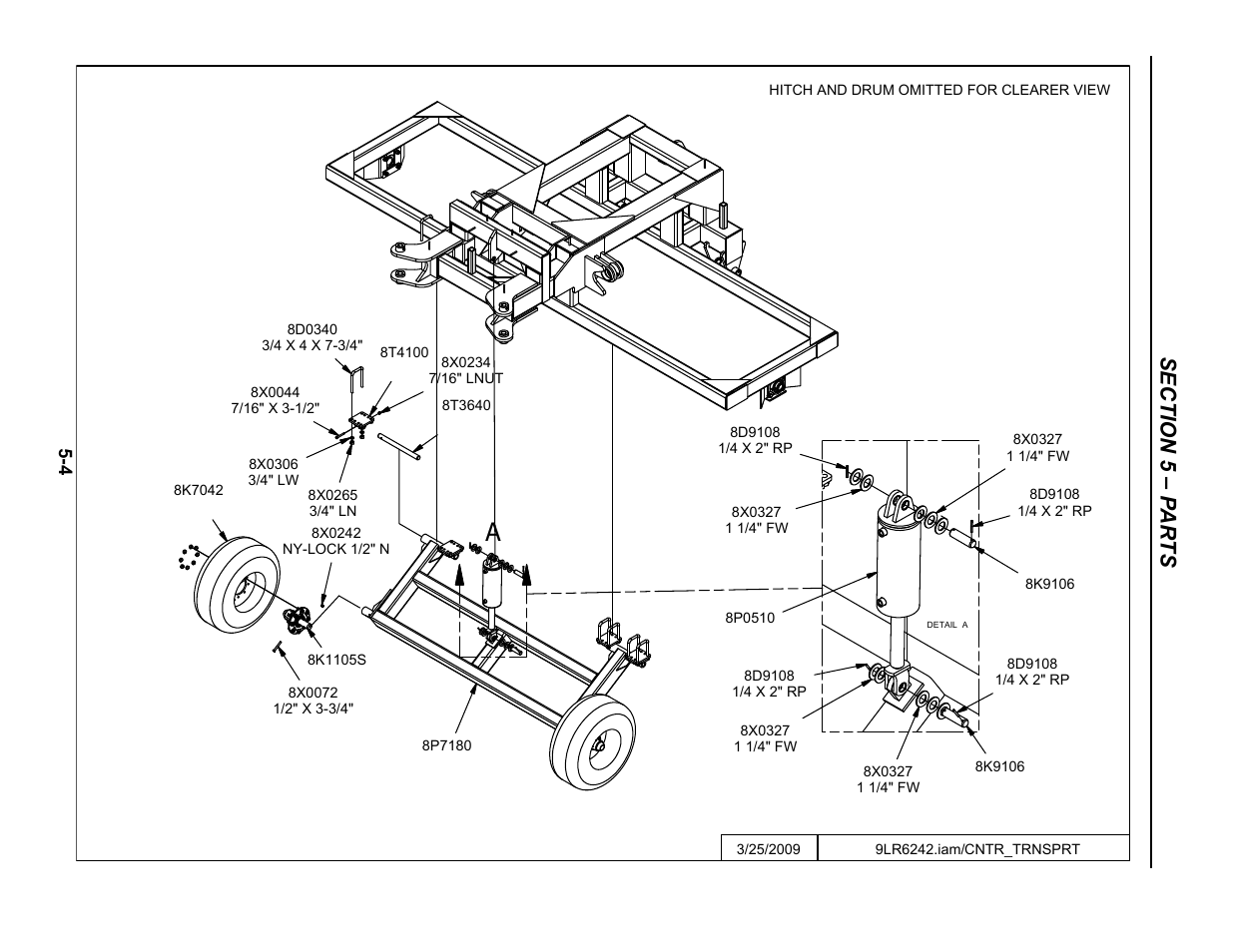 Center transport, Center transport -4 | Summers 84' Superroller User Manual | Page 40 / 52