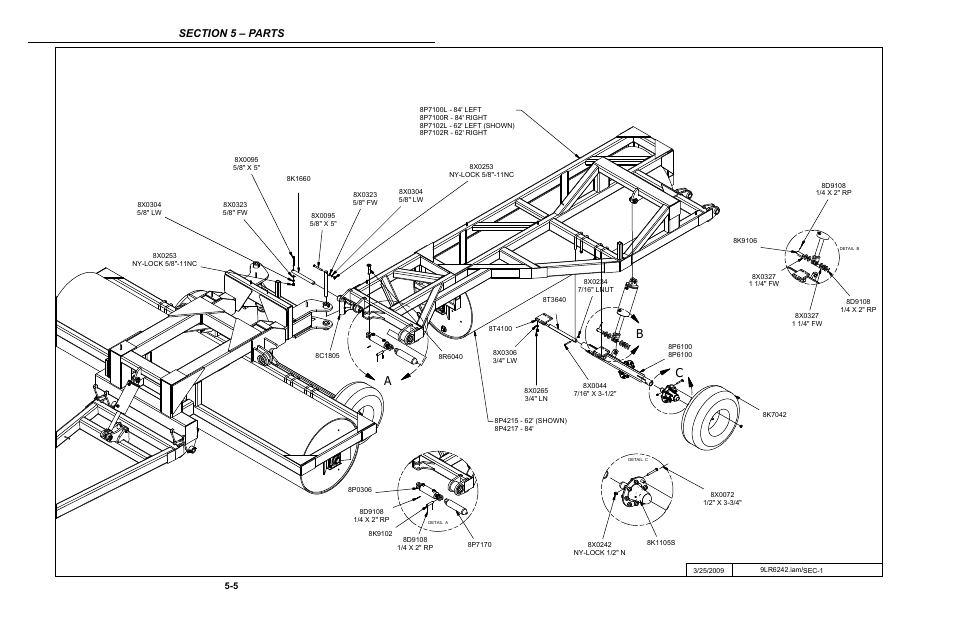 Section 1, Section 1 -5, Ab c | Summers 84' Superroller User Manual | Page 41 / 52