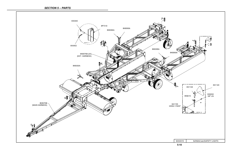 Safety wiring, Safety lights -10 | Summers 84' Superroller User Manual | Page 46 / 52