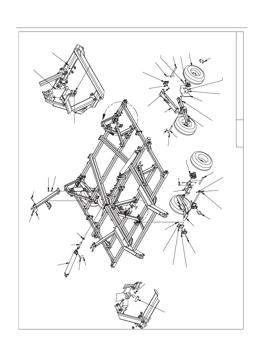 32' & 36' transport assemblies, 32’-40’ center w/ hitch and locks -8 | Summers Disk-Chisel User Manual | Page 90 / 119