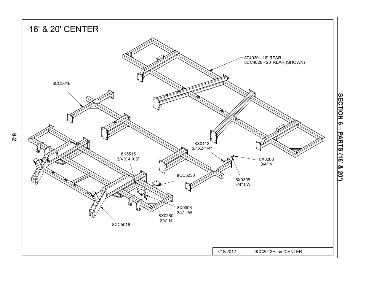 16' & 20' center, 16’ & 20’ center -2 | Summers Disk-Chisel User Manual | Page 102 / 154