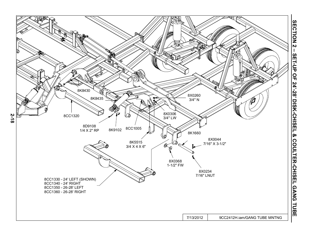 24'-28' gang tubes | Summers Disk-Chisel User Manual | Page 30 / 154