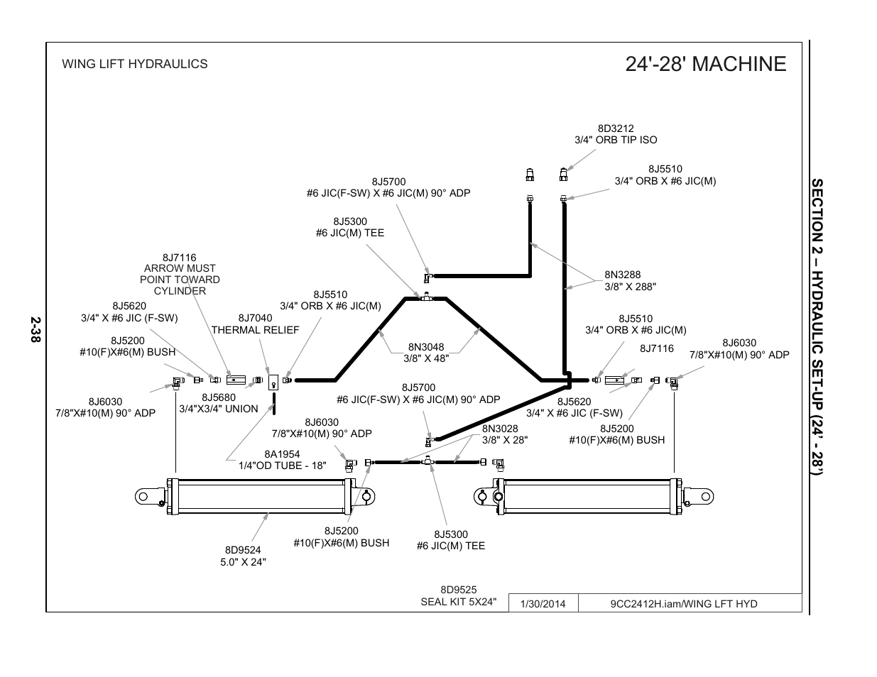 24'-28' machine | Summers Disk-Chisel User Manual | Page 50 / 154
