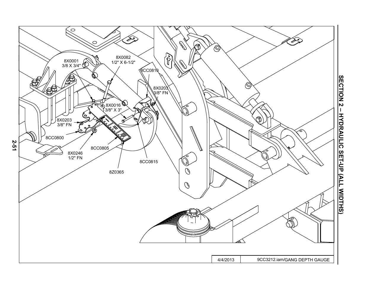 Gang depth gauge | Summers Disk-Chisel User Manual | Page 63 / 154
