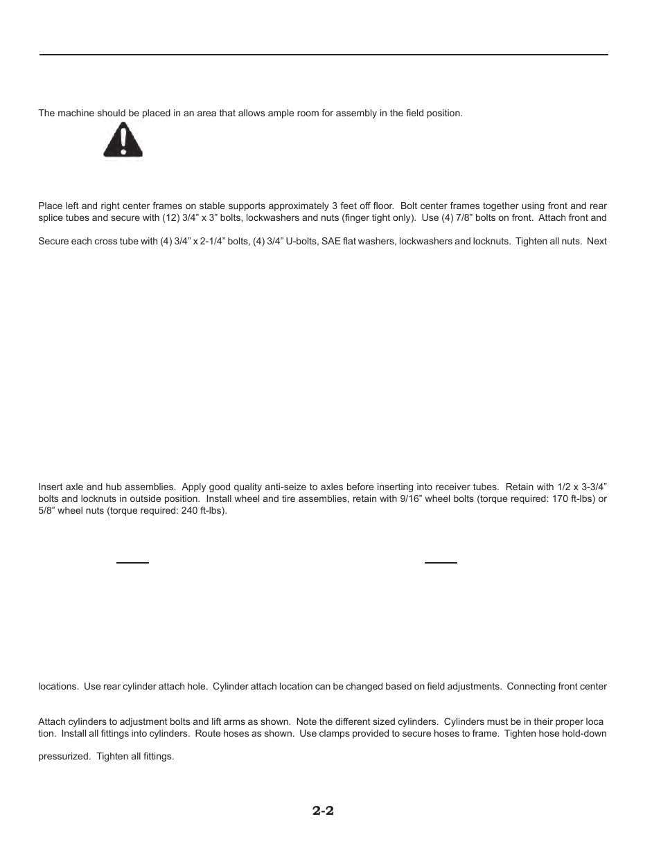 5'-32.5' assembly, 1/2’ through 32-1/2’ units -2 – 2-3 | Summers 2510 DT User Manual | Page 12 / 98