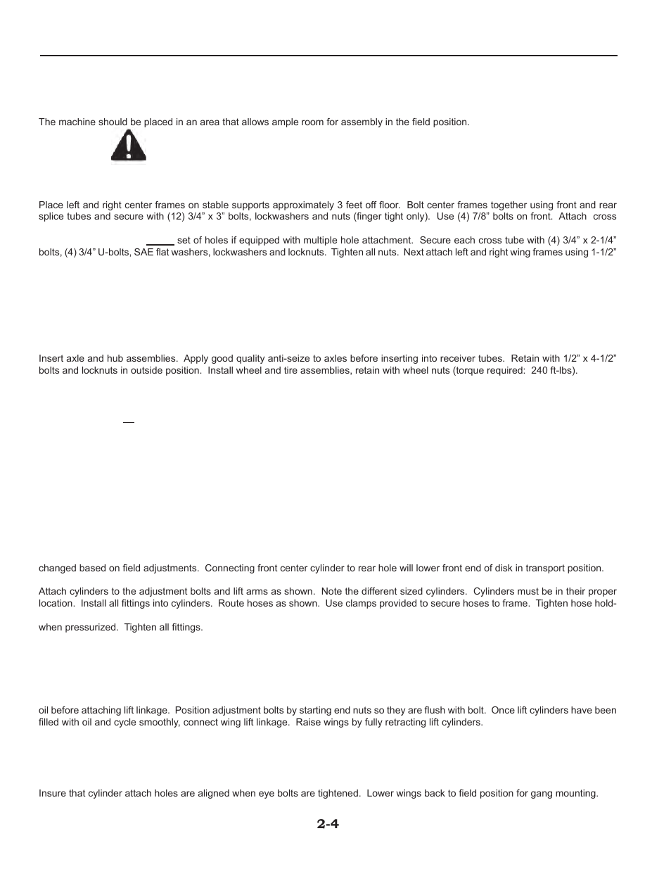 5'-47' assembly, 1/2’ through 47’ units -4 – 2-5 | Summers 2510 DT User Manual | Page 14 / 98