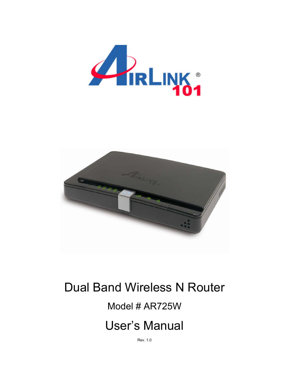 Airlink101 AR725W User Manual | 64 pages