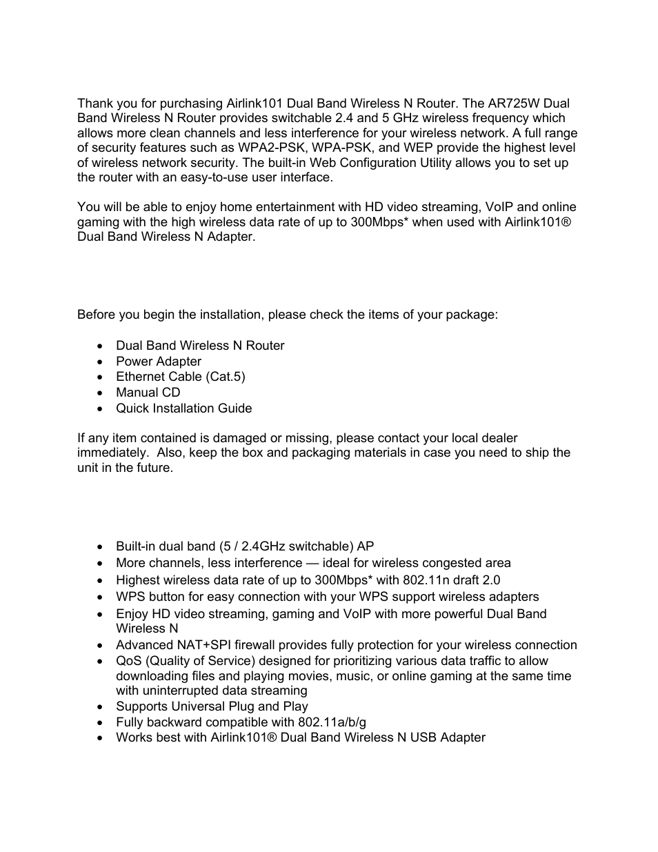 Introduction | Airlink101 AR725W User Manual | Page 3 / 64