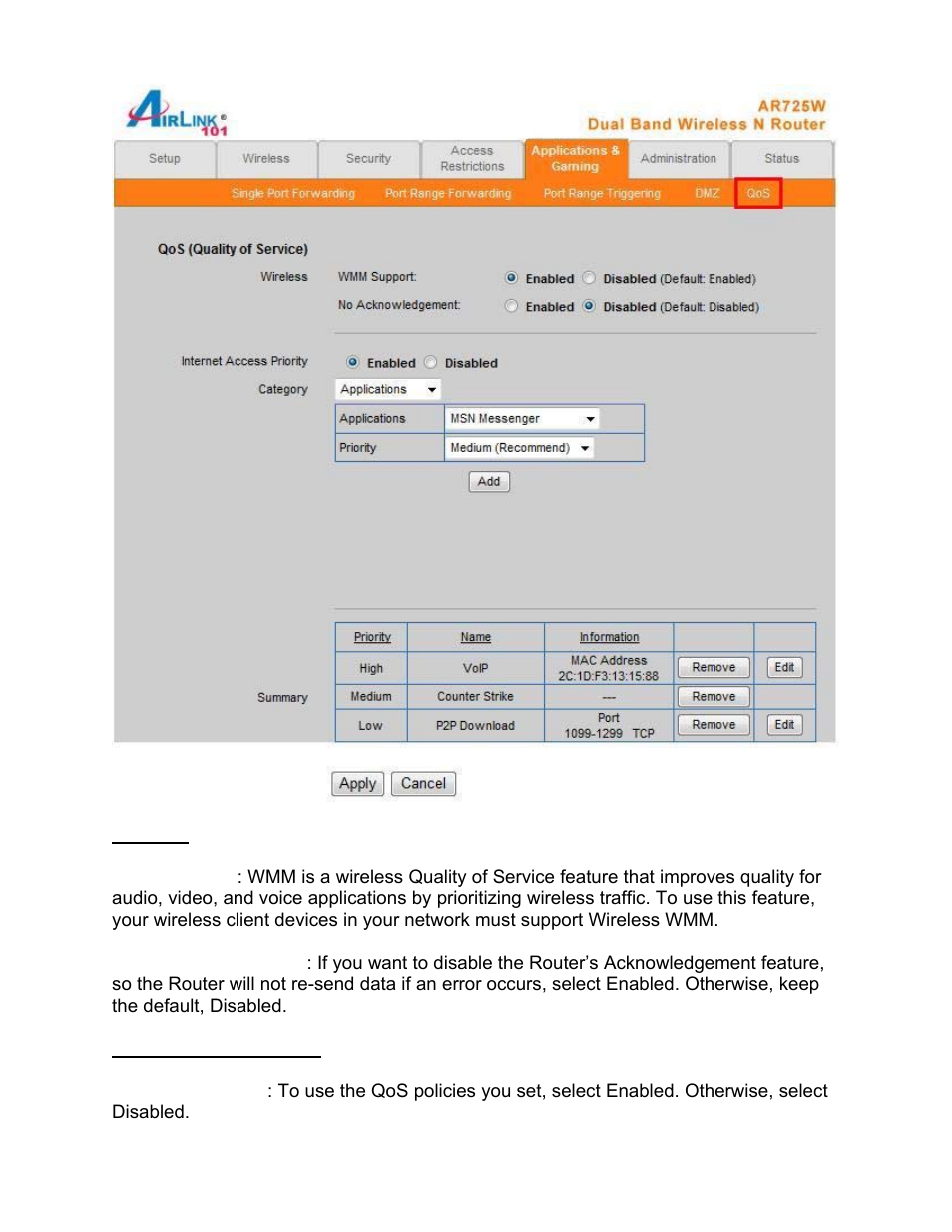 Airlink101 AR725W User Manual | Page 44 / 64