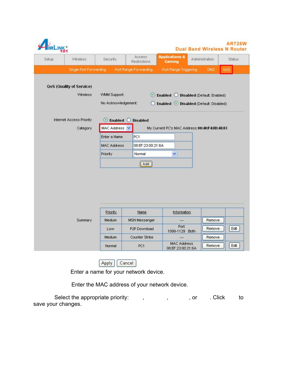 Airlink101 AR725W User Manual | Page 48 / 64