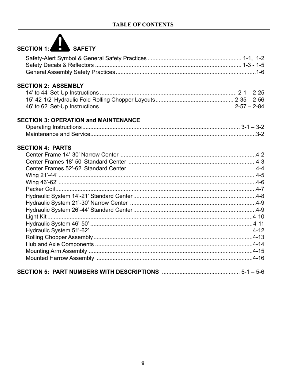 Summers Hydraulic Fold Coil User Manual | Page 4 / 122