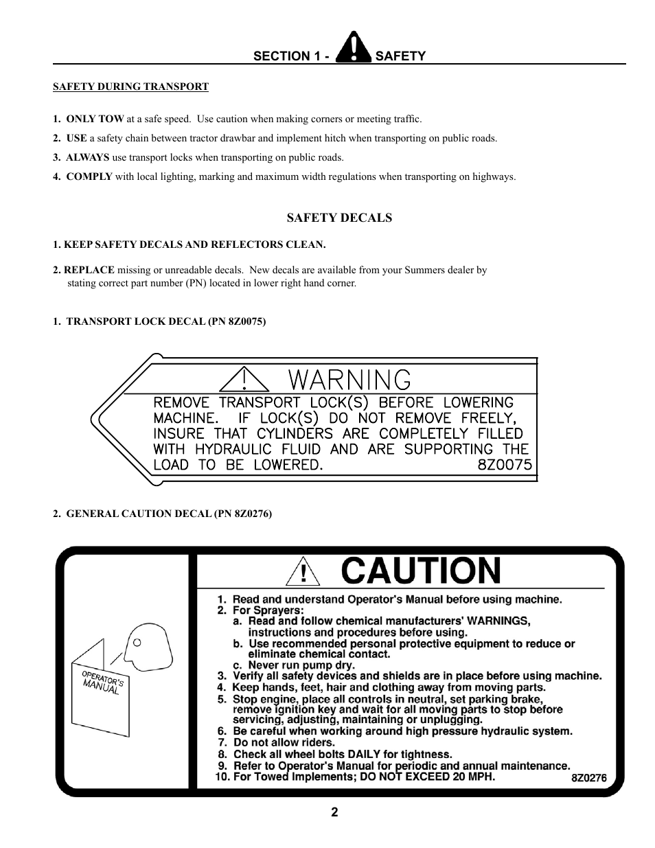 Summers Mounted Attachments User Manual | Page 5 / 30