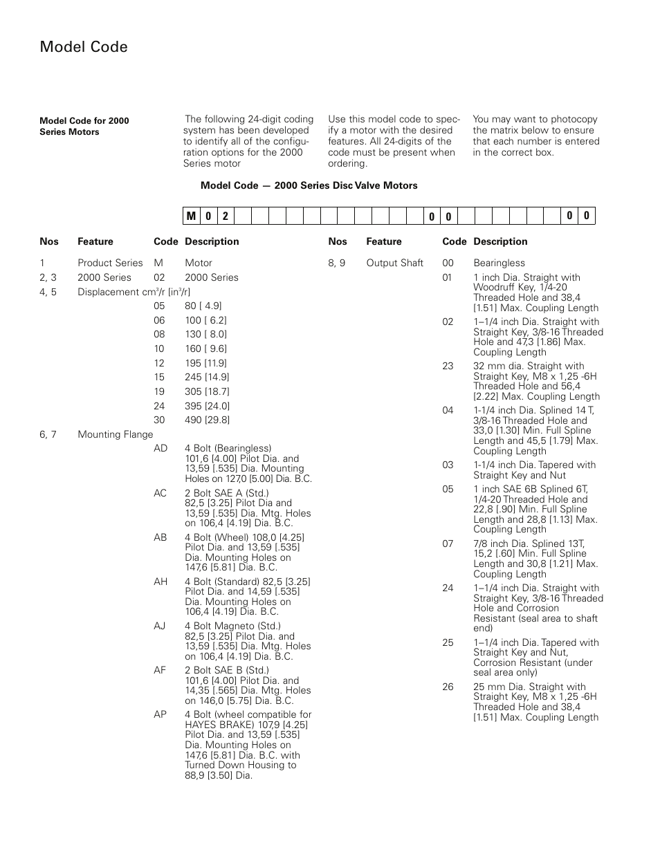 Model code | Summers Rockpicker User Manual | Page 28 / 52